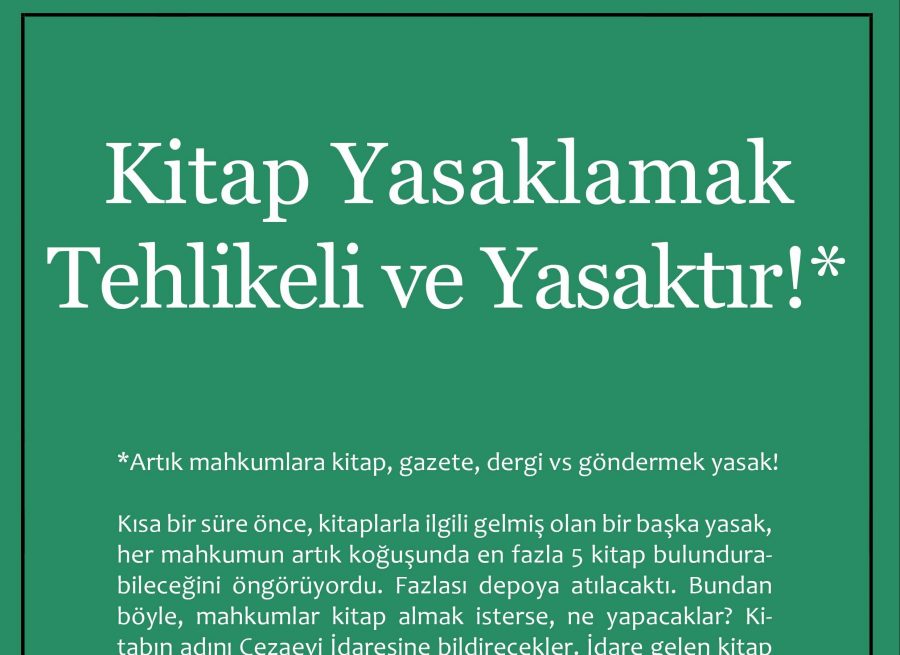 Mehmet Ali Başaran: Cezaevlerindeki yasaklar zincirinin son halkası kitap yasakları oldu