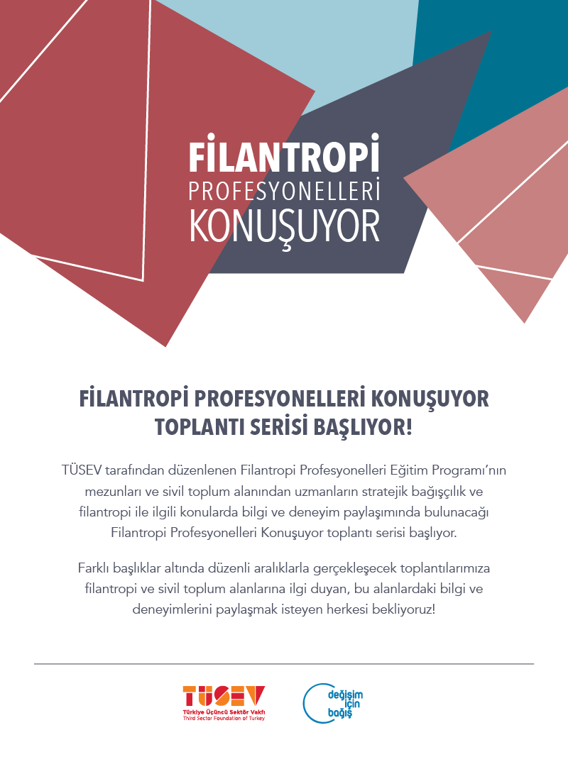 ‘Filantropi Profesyonelleri Konuşuyor’ toplantı serisi başlıyor