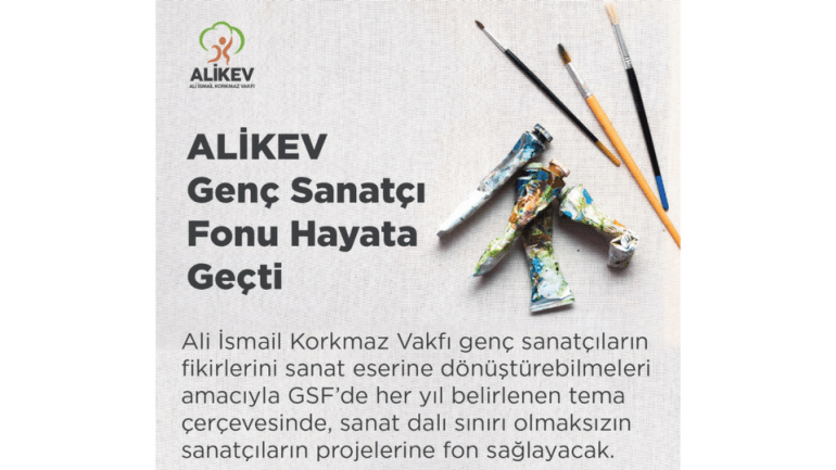 ALİKEV’den Genç Sanatçı Fonu
