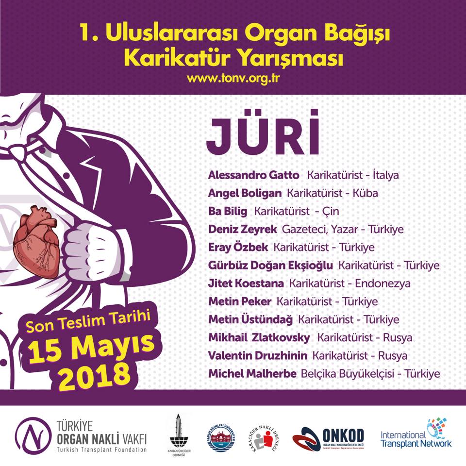 Organ Bağışı Farkındalığı için Uluslararası Karikatür Yarışması