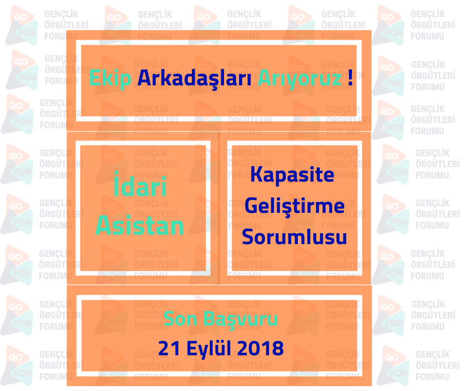 Gençlik Örgütleri Forumu Ekip Arkadaşları Arıyor