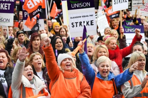 Glasgowlu İşçi Kadınlar Grevde: Eşit Ücret Bir Hediye Değil