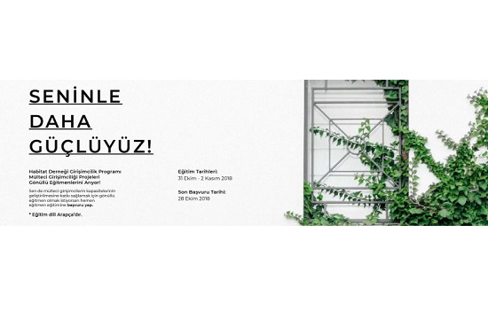Habitat Derneği Mülteci Girişimciliği Projeleri Eğitmen Eğitimi