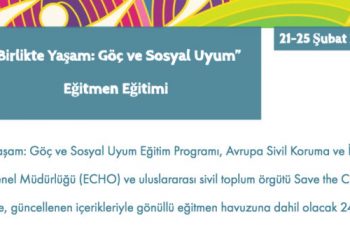 “Birlikte Yaşam: Göç ve Sosyal Uyum” Eğitmen Eğitimi