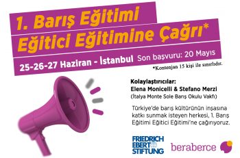 Beraberce’den Barış Eğitimi Eğitici Eğitimi’ne Çağrı!