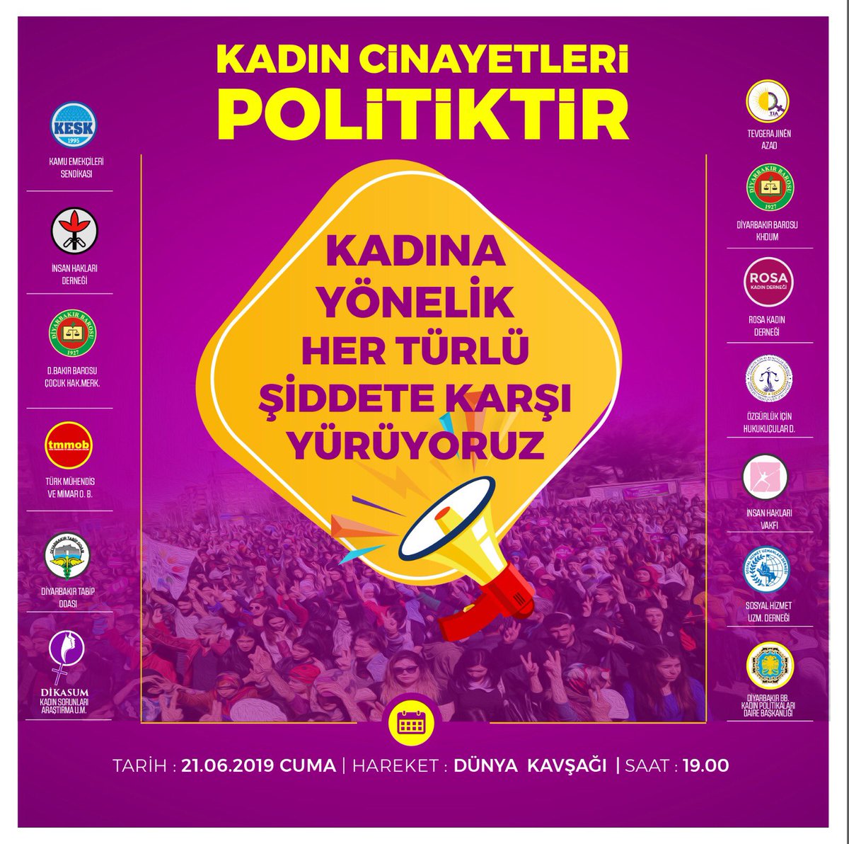 Kadına Yönelik Her türlü Şiddete Karşı