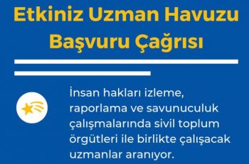ETKİNİZ AB Programı Sivil Toplum Örgütleriyle Birlikte Çalışacak Uzmanlar Arıyor
