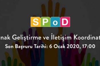 SPoD Kaynak Geliştirme Ve İletişim Koordinatörü Arıyor