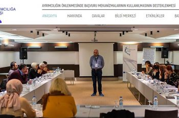 Ayrımcılığa Karşı Projesi’nin Web Sitesi Yayında