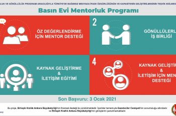 Gazeteciler Cemiyeti Basın Evi Mentorluk ve Gönüllülük Programı Başvuruları Başladı