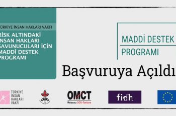Türkiye İnsan Hakları Vakfı Maddi Destek Programı Açıldı