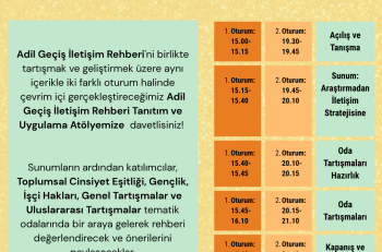 YADA Vakfı ve Climate Alliance’tan Adil Geçiş İletişim Rehberi Tanıtım ve Uygulama Atölyesi Programı Hazır